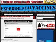 Tablet Screenshot of experimentalvaccines.org